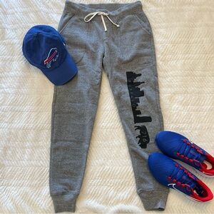 Gray Joggers with Buffalo NY Print